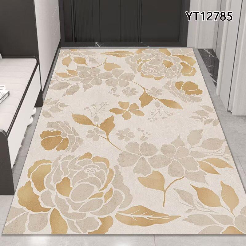 Household Entry Door Floor Mat, Entrance Entrance Entrance Flower Carpet, High-End Sense Of High-End Door, Dirt-Resistant And Easy To Take Care Of