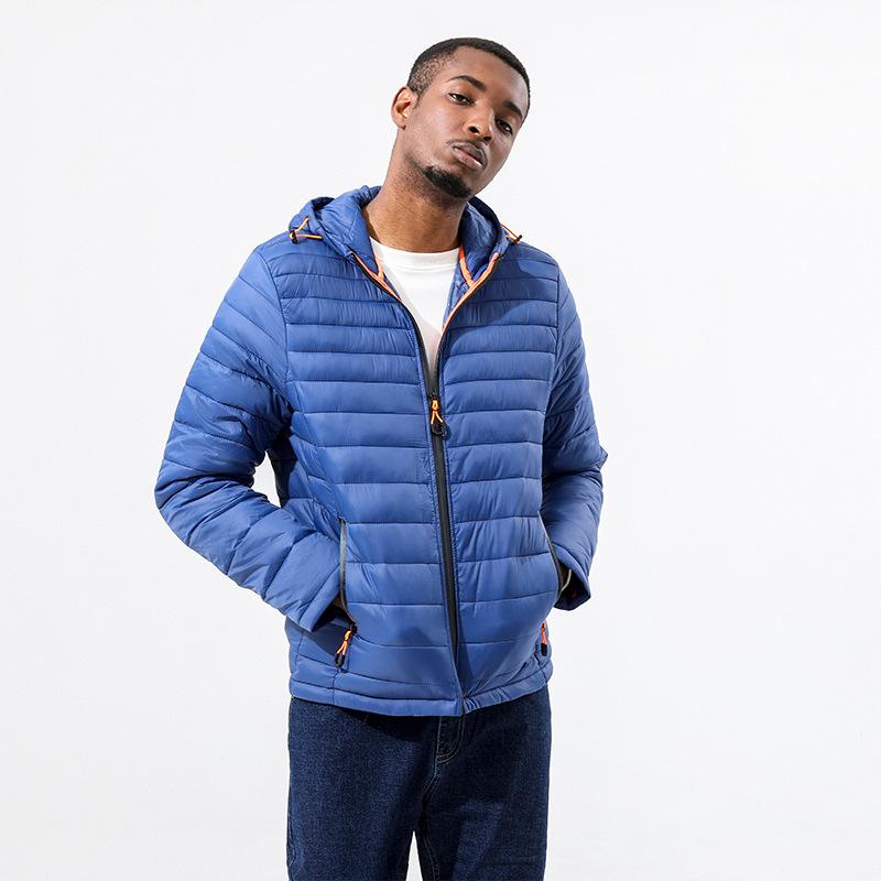 

Autumn and Winter Men s Large Size Jacket Hooded Warm Casual Silk Cotton Clothing 6XL