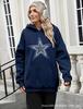 Hot-selling personalized printed hoodies, street-style trendy loose women's pullovers