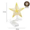 Christmas Decorations Christmas Tree Pentagram Star Light Tree Top Star Plastic USB Battery Powered (Battery Not Included)
