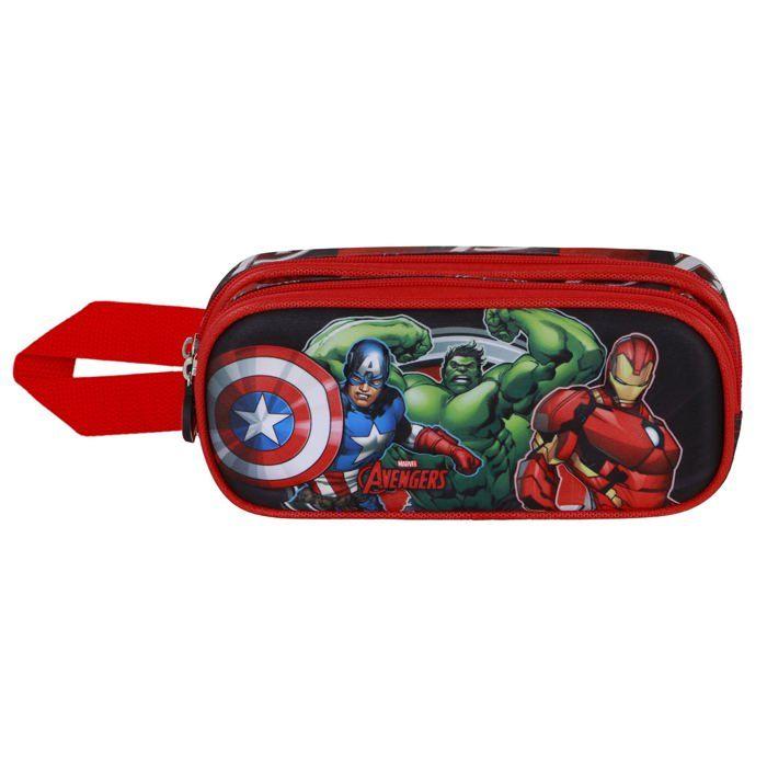 Double 3D Pouch - Avengers Almighty - Red - One Size