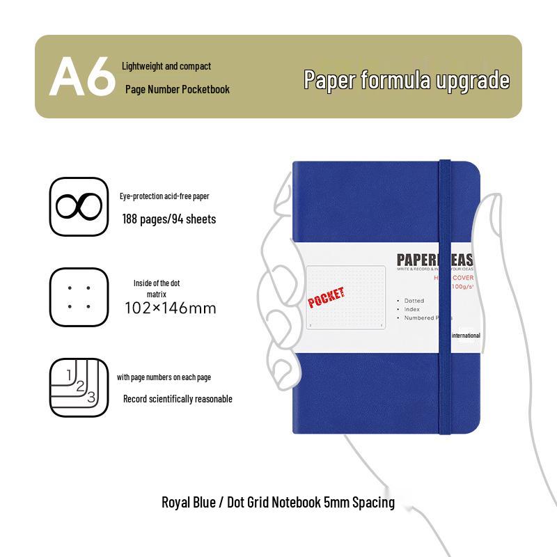A6 Taschenkarten Mini Notizbuch: Tragbares Kurzschrift-Tagebuch & Reporter-Journal
