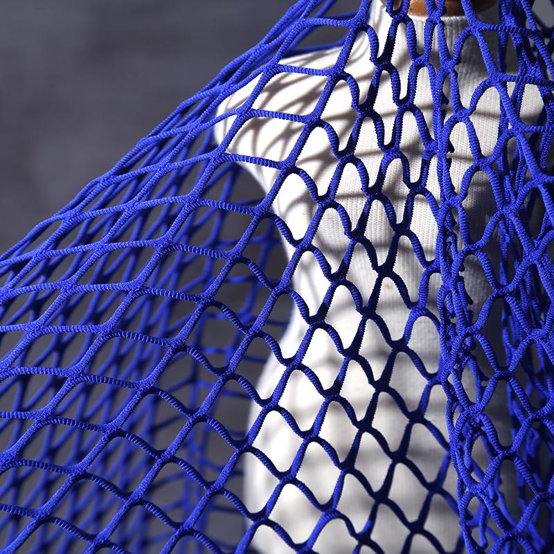 50x150cm Tejido de Malla Grande Elástico Tela de Red de Pesca Tejido Malla Hueca Encaje Vestido Ropa Pantalones Disfraz Material Elástico