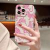 Pink Leopard Silicone Phone Case For iPhone 16 15 Pro Max 14 13 12 11 XS XR 7 8 Plus SE For Iphone 13 Shockproof Soft Cover Case