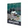 Railway Museum Night Lights London Small Wood Print