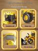 Children's Extra Large Alloy Roller Excavator Bulldozer Loader Toy, Ages 2+