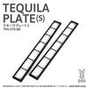 DOD Tequila Plate S (Set of 2) TP4-570-BK Black 21cm x 3cm x 83cm