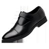 New Men's Leather Shoes British Trend Korean Version Leather Edge Buckle Foot Breathable Fashion Business Casual Shoes Cowhide Shoes