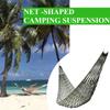 Hängmatta i nylonnät för utomhussovande nätbädd bärbar utomhus grön gård sport camping hängmatta hängande säng