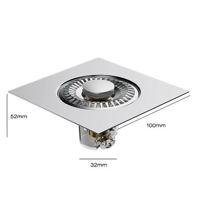Shower Floor Drain Bathroom Toilet Kitchen Balcony Floor Drain Strainer Stainless Steel Drainage Plug Bathroom Accessories