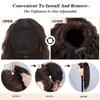 European American Wig Women Fluffy Long Curly Hair Corn Perm Wool Roll Drawstring Ponytail High Temperature Silk