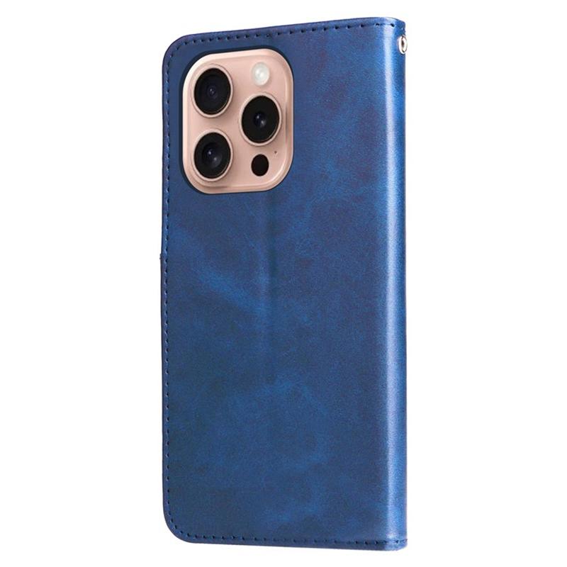 For iPhone 16 Pro Max Stand Case Lucky Deer Imprinted Magnetic Closure Leather Wallet Phone Cover