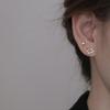 Korean Heart Stud Earrings: Lightweight, Comfortable for Sleeping, Simple Luxury Design, 2020 Trendy Women's Jewelry