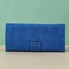 Women's Frosted PU Long Wallet Clutch - Large Capacity, Multi-purpose Card Holder