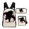Classic Popular Wild Hearts Game 3D Print 3pcs/Set pupil School Bags Laptop Daypack Backpack Inclined shoulder bag Pencil Case
