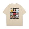 2026 Tutta Questa Radio Ma Nessuna Testa Stampata Maglietta Uomo Donna Radiohead Band Rock Maniche Corte T-shirt Ampia Hip Hop Streetwear