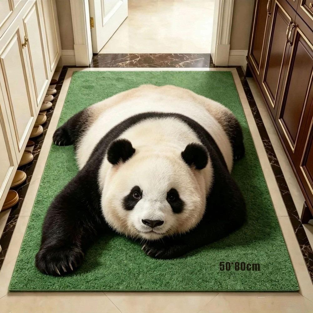 Pet Themed Animal Shaped Carpet 3D Printed Diatom Mud Mat Cat-Shaped Area Rug Home Floor Decor