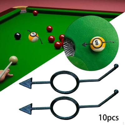 10 Stuks Pool Biljart Accessoires Bal Positie Markeerder Hoge Prestaties met Richtlijn Kinderen