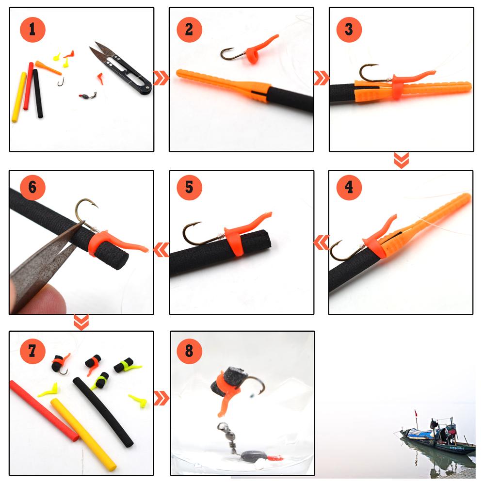 MNFT 12pcs Zig Aligna Kit Zig Rigs Pop Up Bait Hook Line Aligners Carp Fishing Method Feeder Tool Rigs Fish Accessories