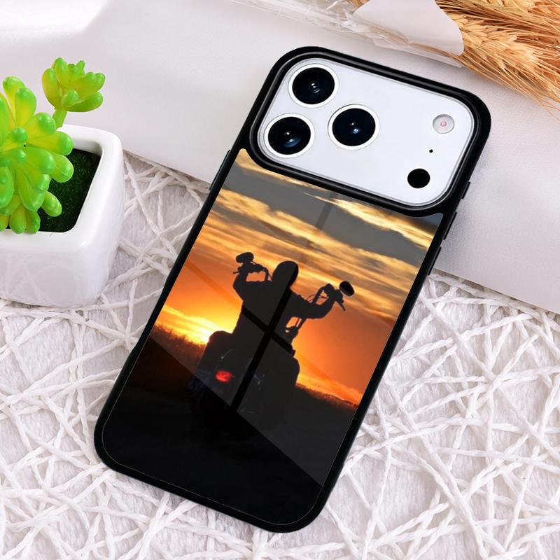 Motorcycle Shockproof Phone Case for iPhone 17 Air 16e 15 11 12 14 13 Pro Max Cover Coque