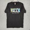 Niagara Falls Shirt Mens Large Black New York USA Souvenir Graphic Destination Unisex T-Shirt