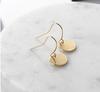 Personality Minimalist Geometric Metal Mini-disc Earrings, Round Earrings Jewelry And Retail Women's Gifts