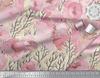 Soimoi Japan Crepe Satin Fabric Peony Watercolor Printed Craft Fabric by the metre 42 Inch