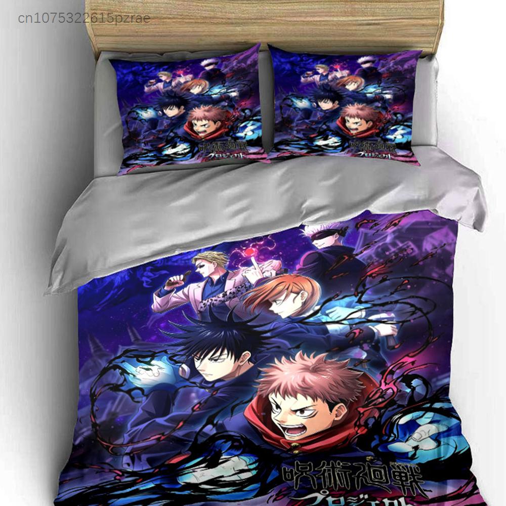 Anime Poster Art Set – Fantasy Adventure Decor Multiple Sizes Kid's And Adults' Bedroom Exquisite 3PC Bedding Set, Gift