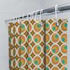 Boho Shower Curtain Abstract Circles Pattern Waterproof Fabric Bathroom Decor Vintage Hippie Backdrop Modern Artistic Wall Hangi