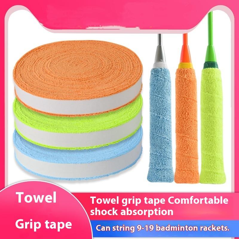 1Set 5M/10M Towel Glue Grip Badminton Tennis Racket Overgrips Tape Racket Grip Grip Non-Slip Tape Band Sweat Badminton