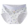 Women Mid Waist Pure Cotton Antibacterial Extended Crotch Ladies Daily Underwear Panties