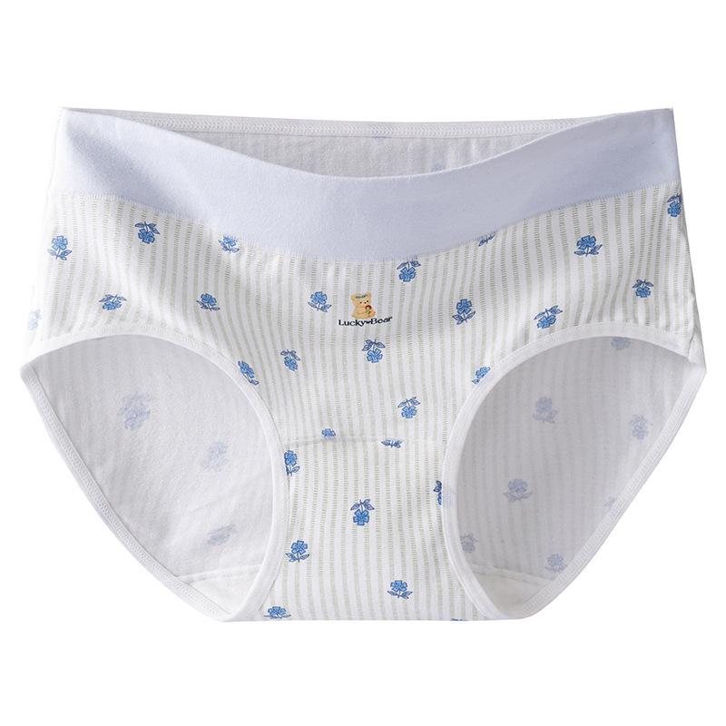 Women Mid Waist Pure Cotton Antibacterial Extended Crotch Ladies Daily Underwear Panties