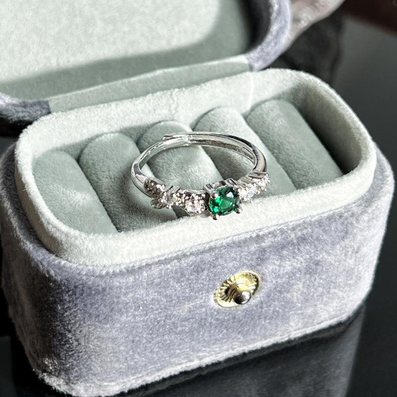 Caibao Series Open Ring Women'S Simple Fashion Niche Design Sweet Cool Light Luxury High-End Accessories