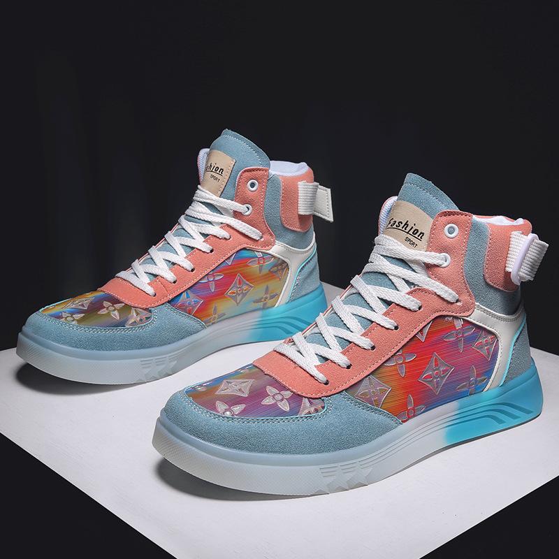 Nuevos zapatos reflectantes de alta gama para hombre Aj Zapatos de suela de  gelatina de marca compartida Air Force One Chameleon comprar a buen precio  — entrega gratuita, reseñas reales con fotos —