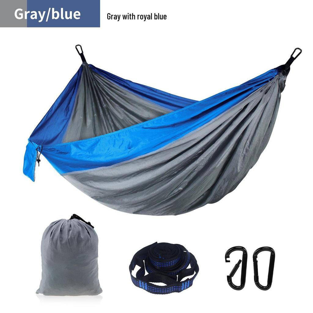 Adjustable Straps Nylon Hammock - High-End Single/Double Outdoor Use