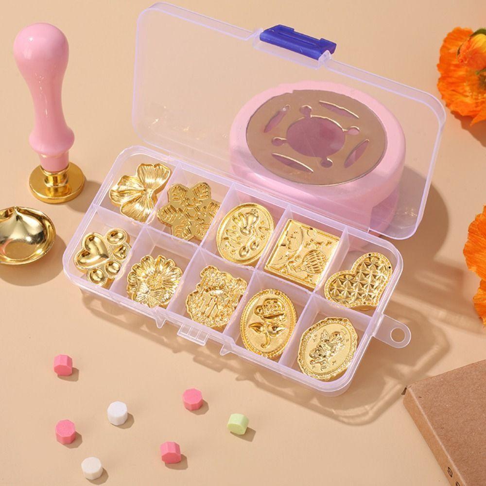 DIY Tool Retro Sealing Wax Stamp Head Wax Seal Stamp Polyshaped Head Embossing Decor