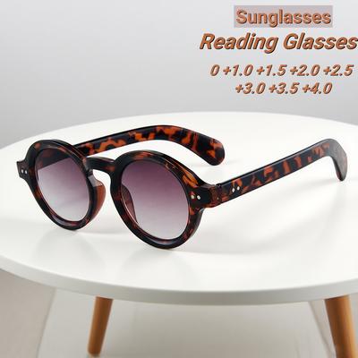 Nouvelles Lunettes de Lecture à Monture Ronde HD à la Mode Rétro Neutres de Haute Qualité Simples et Polyvalentes pour la Presbytie