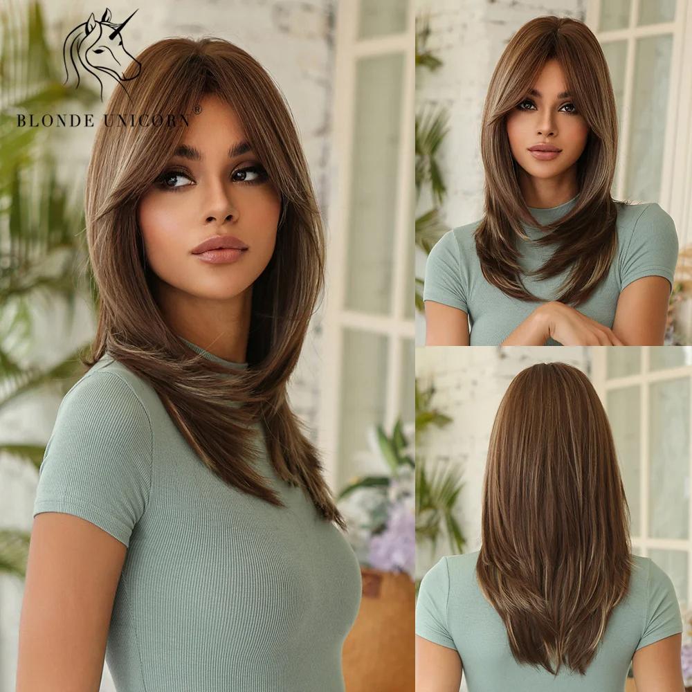 BLONDE UNICORN Omber krátká bob paruka přírodní blond paruky pro ženy párty denní použití tepelně odolné vlasy