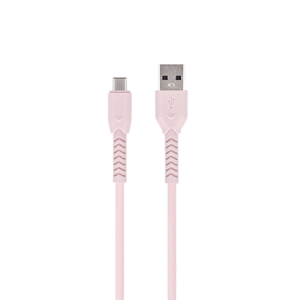 Maxlife Kabel Mxuc-04 Usb - Usb-C 1,0 M 3A Różowy