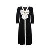 VEROMODA 2024 Early Autumn Velvet Bow-Tie Dress