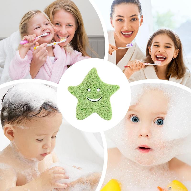 Baby Bath Sponge Soft Baby Shower Body Scrubber Shower Sponge Dead Skin Remover Cute Shower Brush Bath Supplies For Toddler Kids