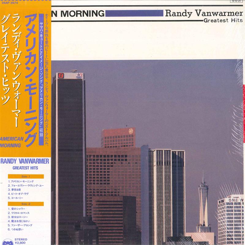 LP Record RANDY VANWARMER - American Morning - Greatest Hits 28AP2874 BEARSVILLE 1984 Japan Pop Used