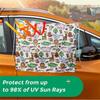 Universal Car Window Awnings Adjustable Curtains Children Sunscreen Cartoon Heat Insulation Curtains Car Protection Accessories