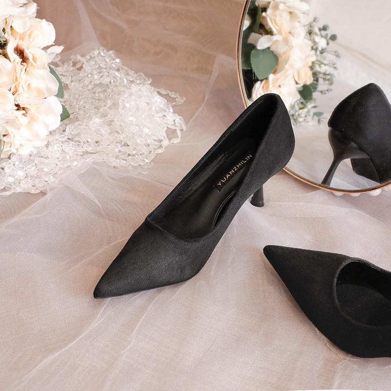 Fashion Versatile Patent Leather High Heels for Women Spring and Summer Elegant Pointed Toe Sexy Nude Stiletto Formal Shoes