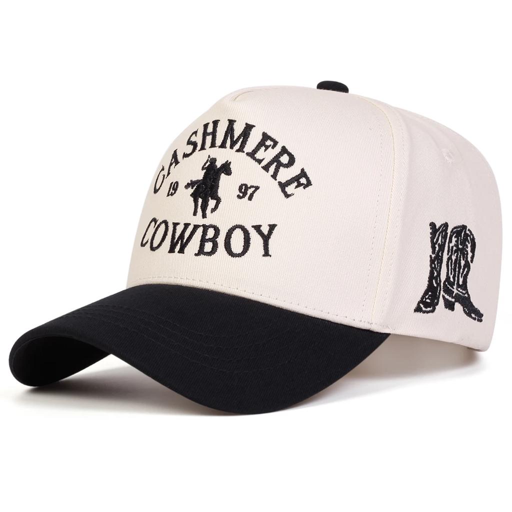 Unisex COWBOY Letter Embroidery Baseball Caps Spring and Autumn Outdoor Adjustable Casual Hats Sunscreen Hat Sports Cap