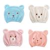 Cute Bear Water Absorbent Shower Quick Drying Hair Hat Head Wrap Towel Bath Cap