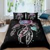 Dreamcatcher Duvet Cover Set Boho Colorful Dream Catcher Bedding Set Girls Children Women Bedroom Decor Queen Comforter Covers