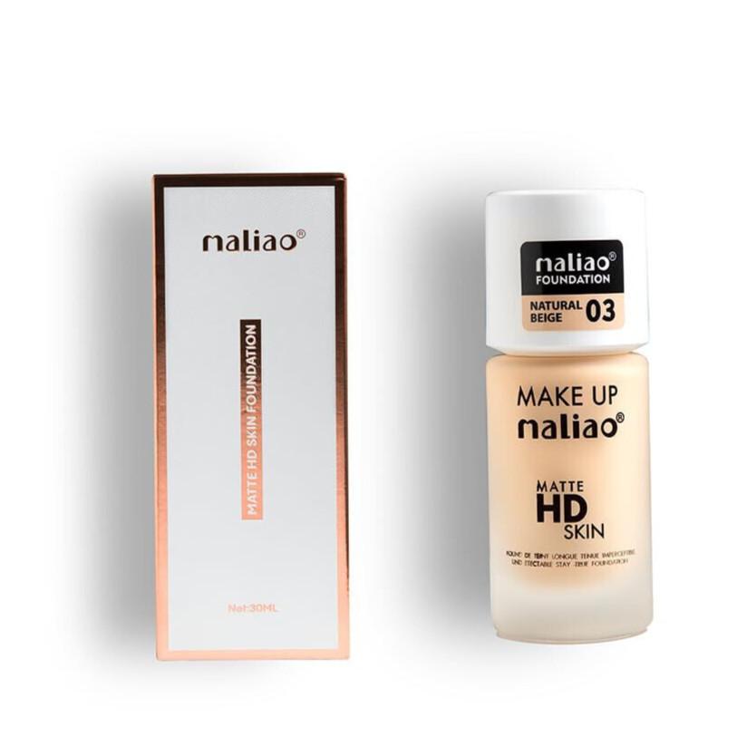 @ Maliao Matte HD Skin Foundation NATURAL BEIGE 03 For Women 30ml UKR496_60%OFF