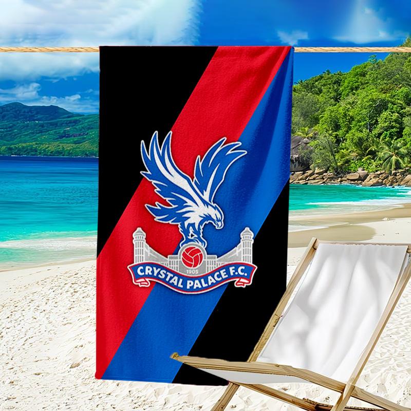 Crystal Fc Crest Printed Beach Towel, Super Soft Microfiber, Perfect Gift Birthday, for Pool, Beach, Travel, for Family and Friends