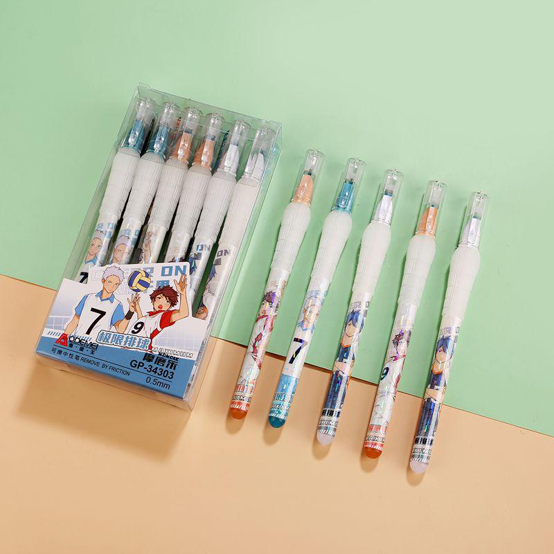 Momo Le Cartoon Erasable Gel Pen for Students - 0.38/0.5, Boys & Girls Style.